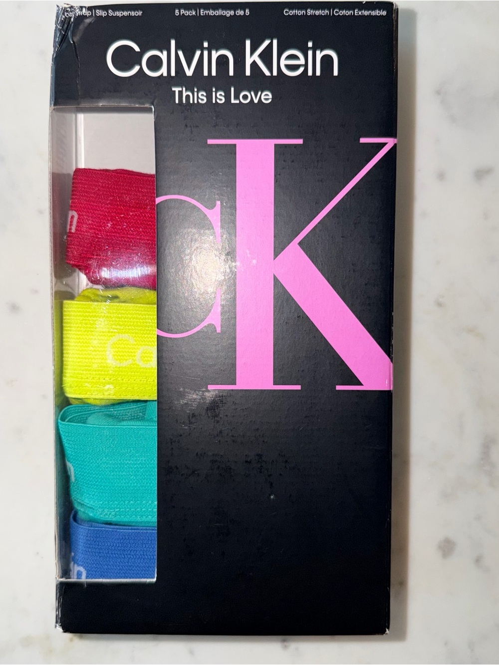 Calvin Klein Bright Multicolor Jock Staps 4-Pack